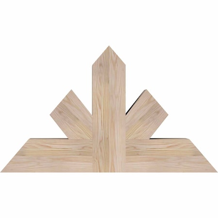 Ekena Millwork Saratoga Smooth Timber Gable Bracket, Douglas Fir, 36"W x 21"H x 5 1/2"D x 5 1/2"F, 14/12 Pitch GBW036X21X0606SAR00SDF